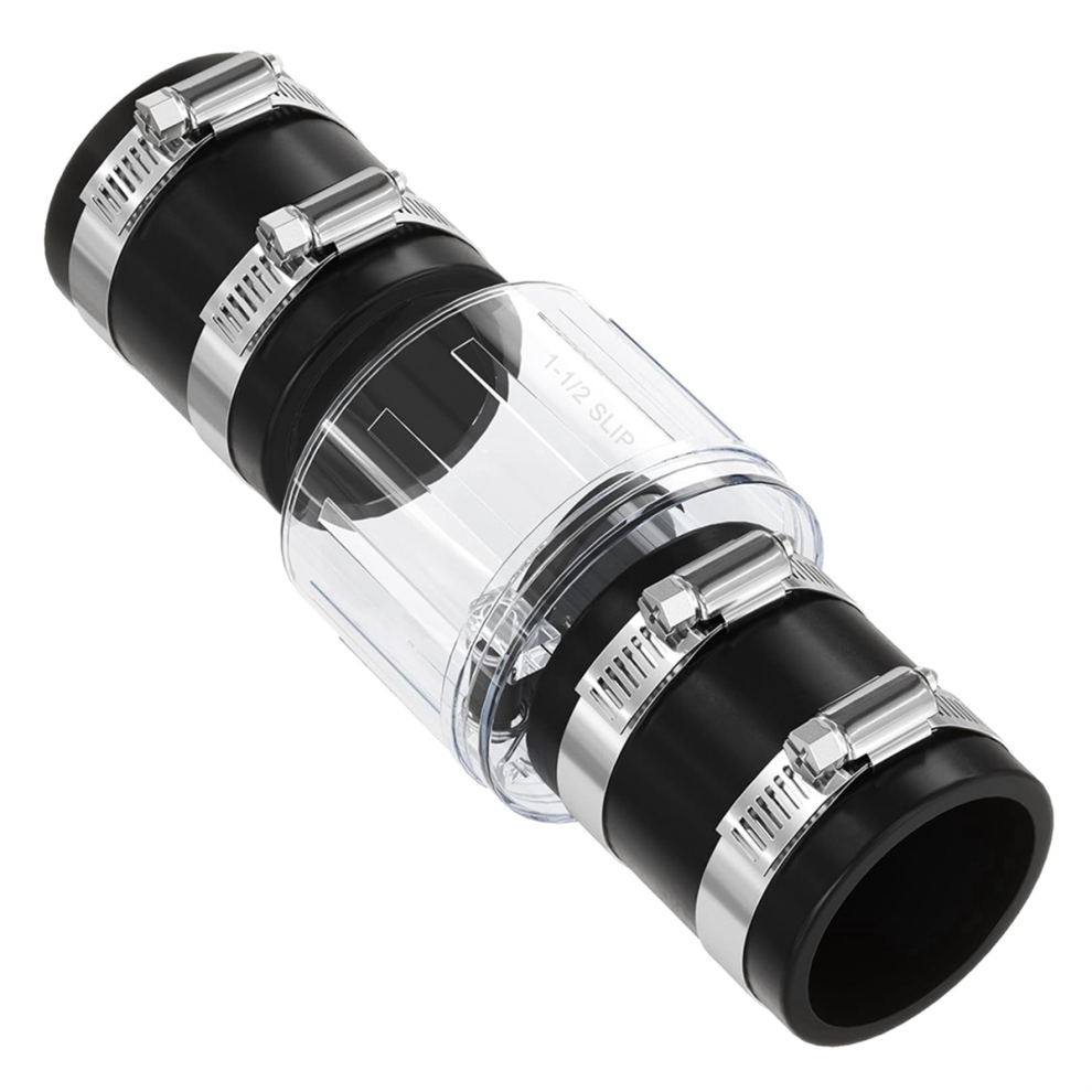Clapet anti-retour 1-1/2 pouce, remplacement silencieux de la vanne de pompe de puisard avec clapet à ressort, pour tuyau de 1 1/2 pouce