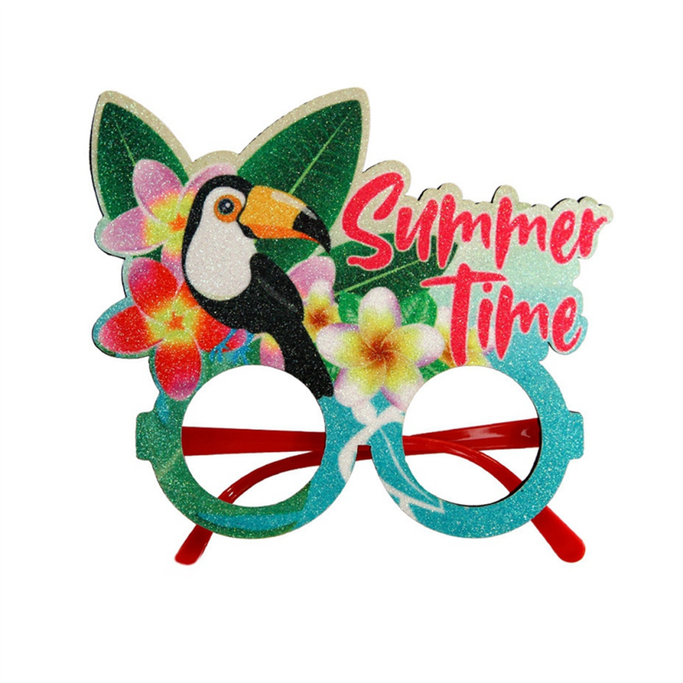 Summer Hawaiian Glasses Tropical Theme Party Decorations Coconut Tree Photo Frame,H-image-OPC-PGYQJJP-NEW