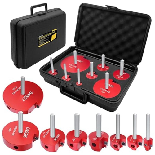 8Pcs PVC Pipe Reamer Kit , Fitting Saver, Socket Fit for Standard 1/2inch Drill Tool 1