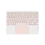 Πληκτρολόγιο Bluetooth με touchpad 10 ιντσών, συμβατό με iPadOS, Android και IOS, Αγγλικό ροζ 3