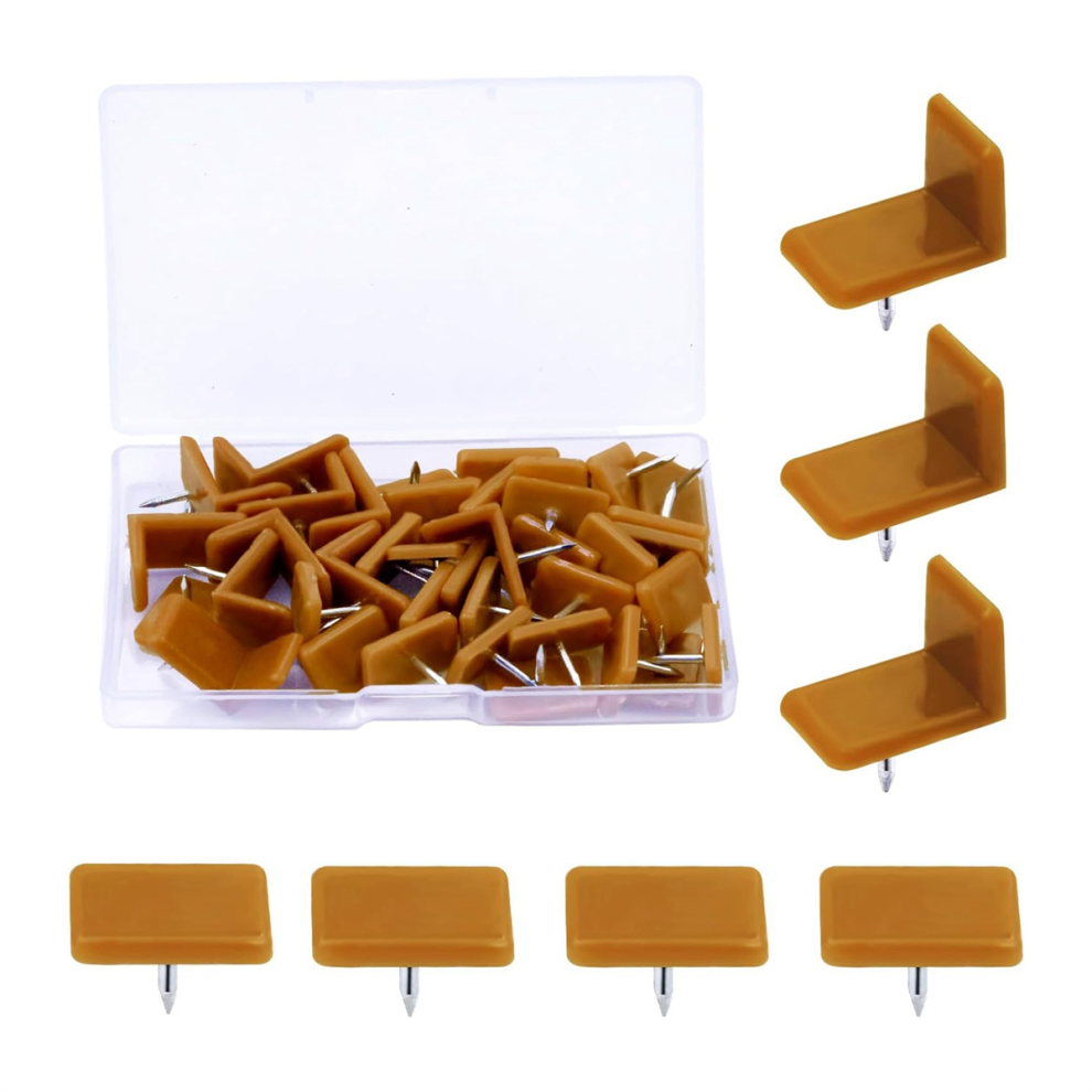 40 Pieces Tack-In Drawer Glides And Slides Furniture Glide Plastic Tack With Nail For Repairing Dresser 4852715953487