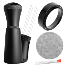 WDT Tools Espresso Puck Screen - Funil de dosagem de 54 mm e agulhas de aço inoxidável, agitador de café, ferramenta de distribuição