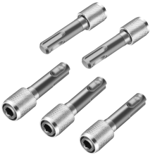 5PCS SDS-Plus Drill Chuck Adapter, SDS Plus Bit Adapter to 1/4 Inch 6.35mm Hex Socket Steel Holder,