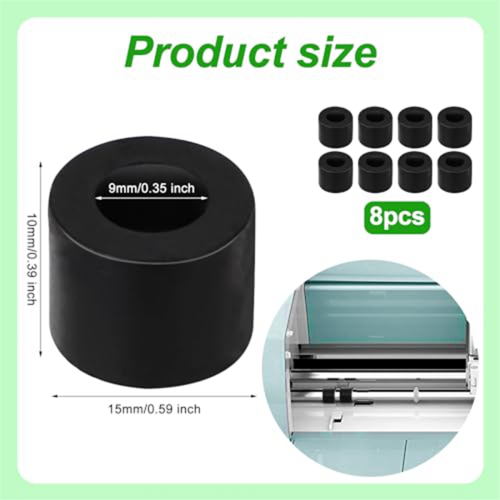 8Pcs Rubber Roller Replacement Compatible Mat Guide for CricutRepair Accessories,Long-Lasting 2
