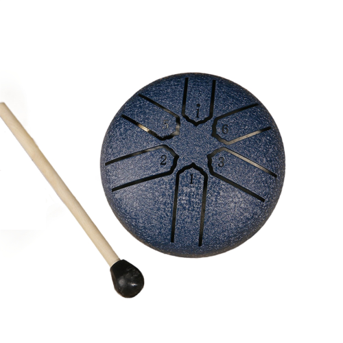 Tambor de língua de aço de 3 polegadas e 6 tons, mini tambor de mão com baquetas, acessórios para instrumentos musicais de percussão A 1