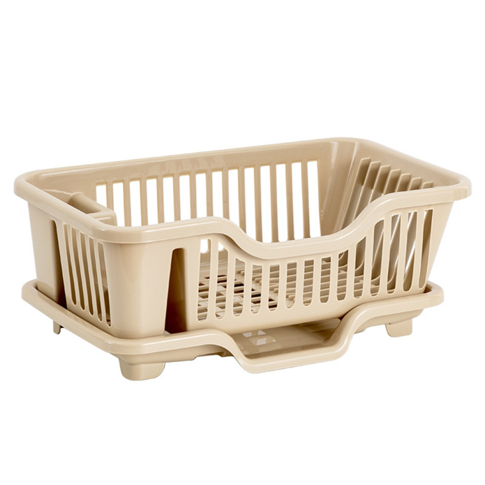 Dish Drying Rack-Dish Rack with Auto-Drain Organizer and Drainaboard Set for Kitchen Counter Restaurant C