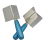 2 PC Corner Tool Set,Inside Knife & Outside with Soft Grip Handle,Plastering Bricklaying 2