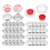100 Sets Cover Button Kit with Tools,Fabric Making Kit,Fabric Cloth Covered Flat Back Buttons Maker,B 2