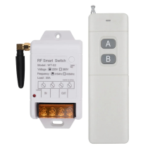 -02 AC 220V 1CH 30A rele langaton kaukosäädin 433mhz vastaanotin + 3000M lähetin vesipumpun LED-valolle