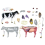 Modèle d'anatomie d'organe animal 4D Vache Intelligence Jouet à assembler Enseignement Assemblé 6