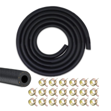 1/4 brandstofleiding, leidingslang 10 voet, NBR rubberen benzineslang met 20 stuks klemmen, set