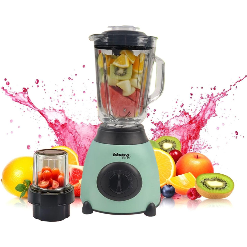 (Green) Bistro Chef 2-in-1 Mixer Blender 850W