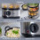 Quest Quest 35220 3 Tier Electric Food Steamer / 7.2L / 3 Stackable Cooking Baskets & Rice Bowl / 60 Minute Timer Function 3