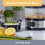 Quest Quest 35220 3 Tier Electric Food Steamer / 7.2L / 3 Stackable Cooking Baskets & Rice Bowl / 60 Minute Timer Function 5