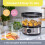 Quest Quest 35220 3 Tier Electric Food Steamer / 7.2L / 3 Stackable Cooking Baskets & Rice Bowl / 60 Minute Timer Function 8