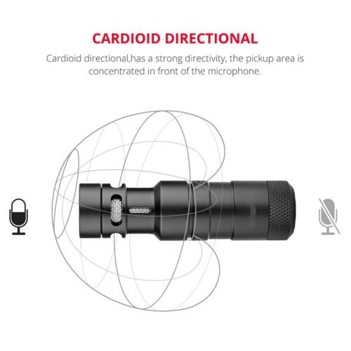 Noise Canceling Condenser Microphone Camera Recording Interview USB Direct Broadcast Mini 1