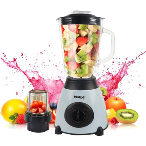 (Blue) Bistro Chef 2-in-1 Mixer Blender 850W