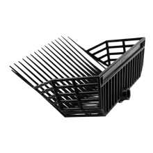 Manure Fork Replacement , Pitchfork Horse Rake, for Picking Up Manure, Stable Waste Removal, Black