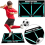 Ποδόσφαιρο Footstep Training Mat, Ποδόσφαιρο Mat, Αντιολισθητικό Mat Απορρόφησης Κραδασμών 3