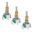 3 STÜCKE EC11EBB24C03 Dual Encoder mit Schalter 30 Positionierung Nummer 15 Pulse Punkt Griff 25mm 2