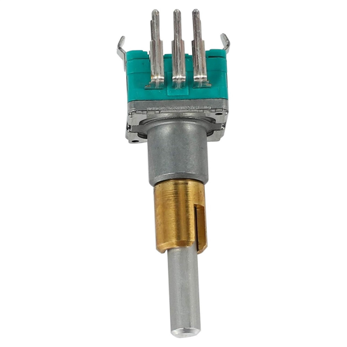 3 STÜCKE EC11EBB24C03 Dual Encoder mit Schalter 30 Positionierung Nummer 15 Pulse Punkt Griff 25mm 2