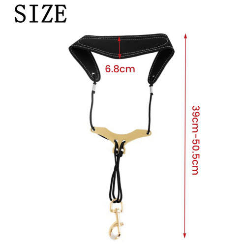 Adjustable Saxophone Neck Strap with Sponge Pad Breathable Anti-Fatigue 3D Shoulder 2