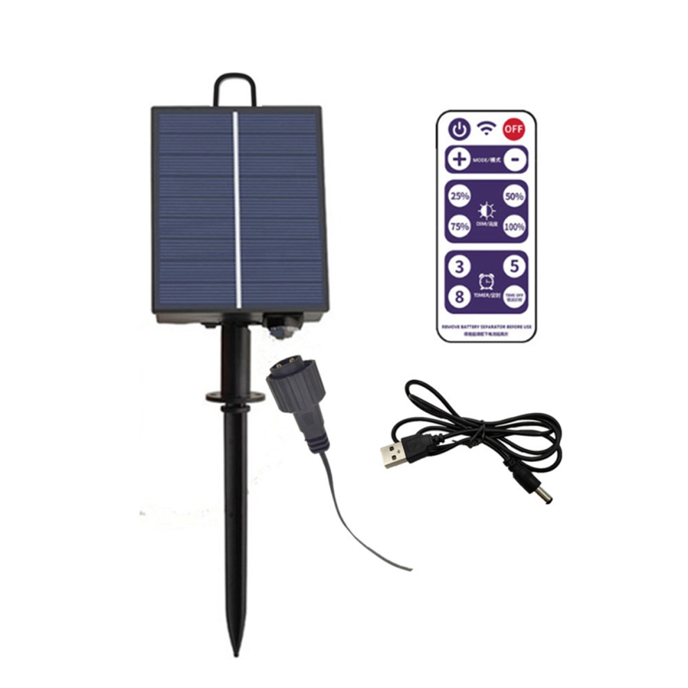 1200mAh Solar Panel Control Box Kits Lithium Battery for 3.7V 24V LED String Strip Lamp DC Charging