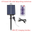 1200mAh Solar Panel Control Box Kits Lithium Battery for 3.7V 24V LED String Strip Lamp DC Charging 5
