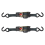 Universal Tools Tie Down Belts with Automatic Rollup Auto Retractable Easy to Carry Ratchet Starp S-Hooks 2
