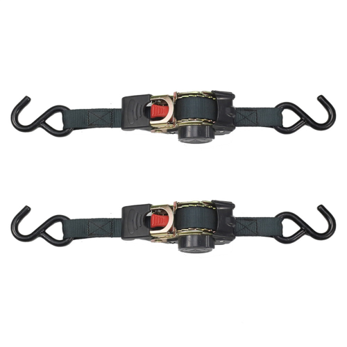 Universal Tools Tie Down Belts with Automatic Rollup Auto Retractable Easy to Carry Ratchet Starp S-Hooks 1