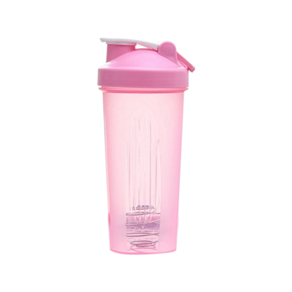 Shaker Cup Sports Portable Convenient Stirring 600Ml Plastic Shakers Bottle Adults Pink