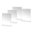 Acrylic Picture Frame 4x6 Inches, 4 Pack Plastic Frames Holder Standing,Double Sided Desktop Display 1