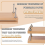 Book Press, Kits,Bookbinding Supplies, Kit for Beginners Bone Folder Tool DIY 7.9x11.6 Inch 4