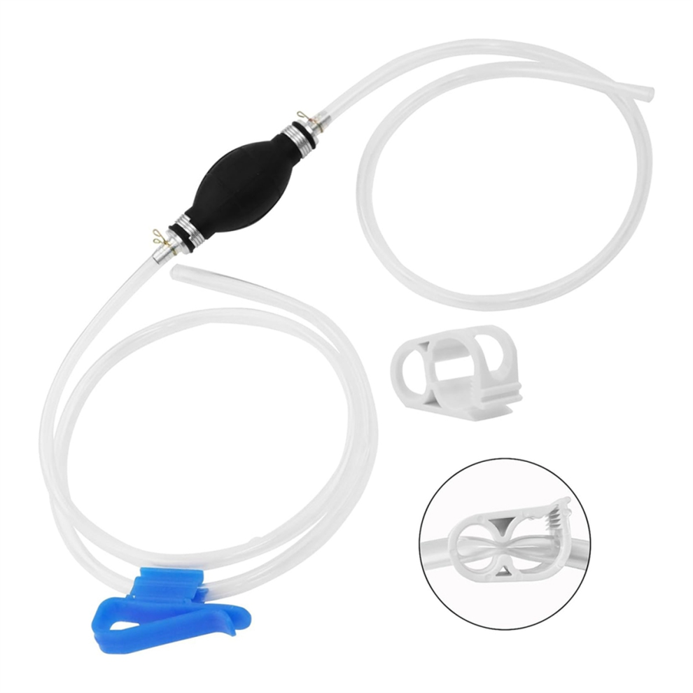 Pompe à siphon pour essence, carburant avec tuyau, siphon manuel pour eau, pour tondeuse à gazon