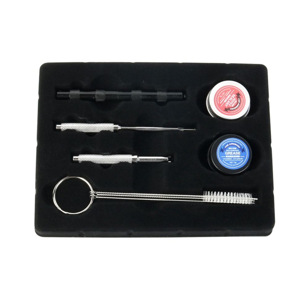 8Pcs Airbrush Maintenance Repair Set Accessories Air Brush Cleaning Tool Kit Airbrushes Grease Nozzle Tools 4852715968924