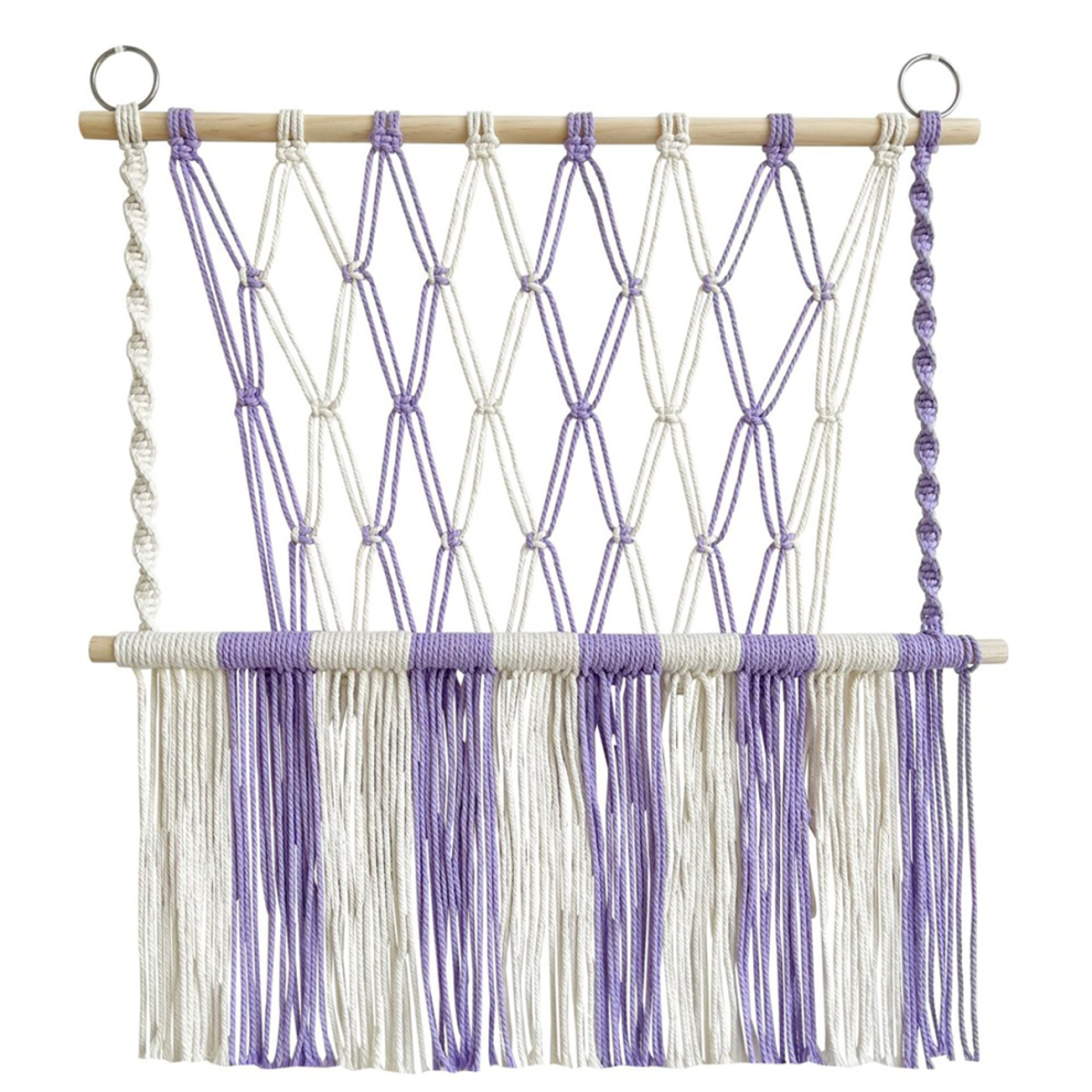 Stuffed Hammock Tapestry Space Saving Boho Macrame Wall Hanging Handwoven Plush Toys Holder Net For Play Room Decor,B Torribaly