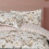 (Double) Luxury Soft Reversible Elegant Blooms Complete Bedding Set - Blush 6