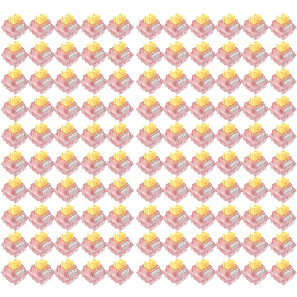 110Pcs V3 Switch Lubed Silent Switches Mechanical Keyboard Linear Tactile 5Pin Hot Swap Pa66 Pre Honey Shaft Peach 4852715960164