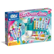 Clementoni- Pen Creator Studio: Personalised Pen Making Kit for Kids, Arts & Crafts (6+ Years)
