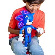 Sonic The Hedgehog 3 Ultimate Talking Sonic 34cm / 12-Inch Figure, Features 30+ Iconic and Humorous Phrases and Sounds from the Movies, Light-Up Eyes