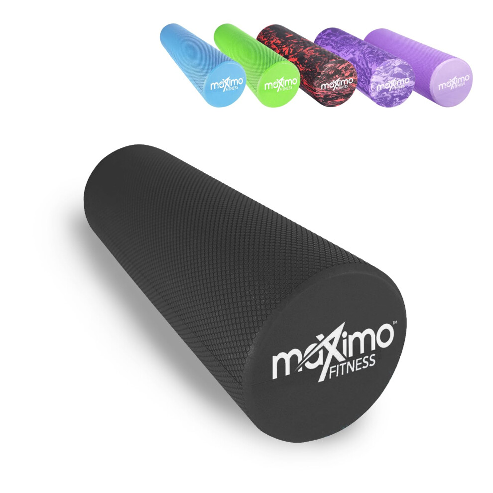 Maximo Fitness Foam Roller - Exercise Rollers for Trigger Point Self Massage and Muscle Tension Relief, 15cm x 45cm Massager for Back, Legs, Workouts,