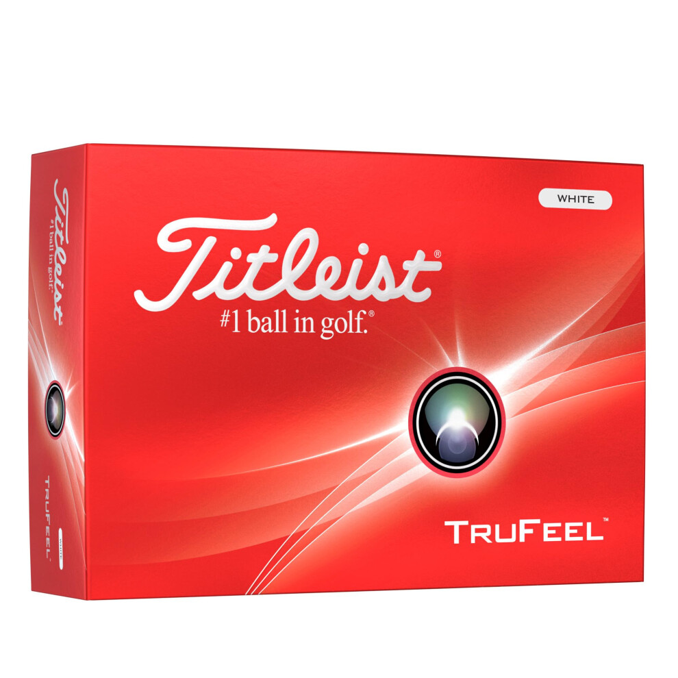 Titleist TruFeel Golf Ball, Pack of 12 Balls, White