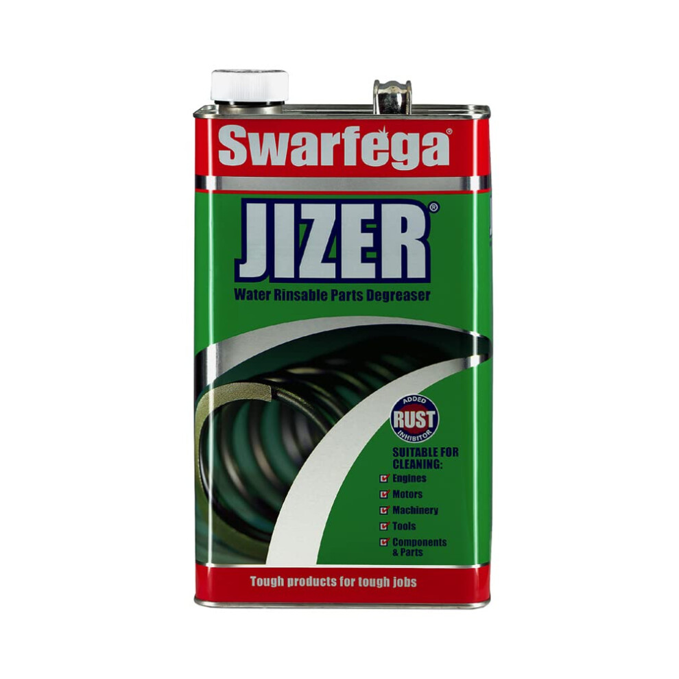 Swarfega Jizer Water Soluble Parts Degreaser Cleaning Products with Rust Inhibitor, Non-Flammable, 5L Tin