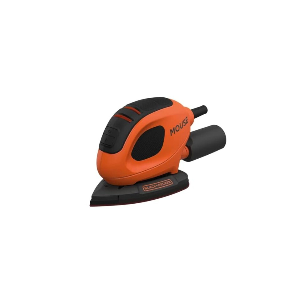 BLACK+DECKER Mouse 55W Detail Sander with 6 Sanding Sheets, BEW230-GB