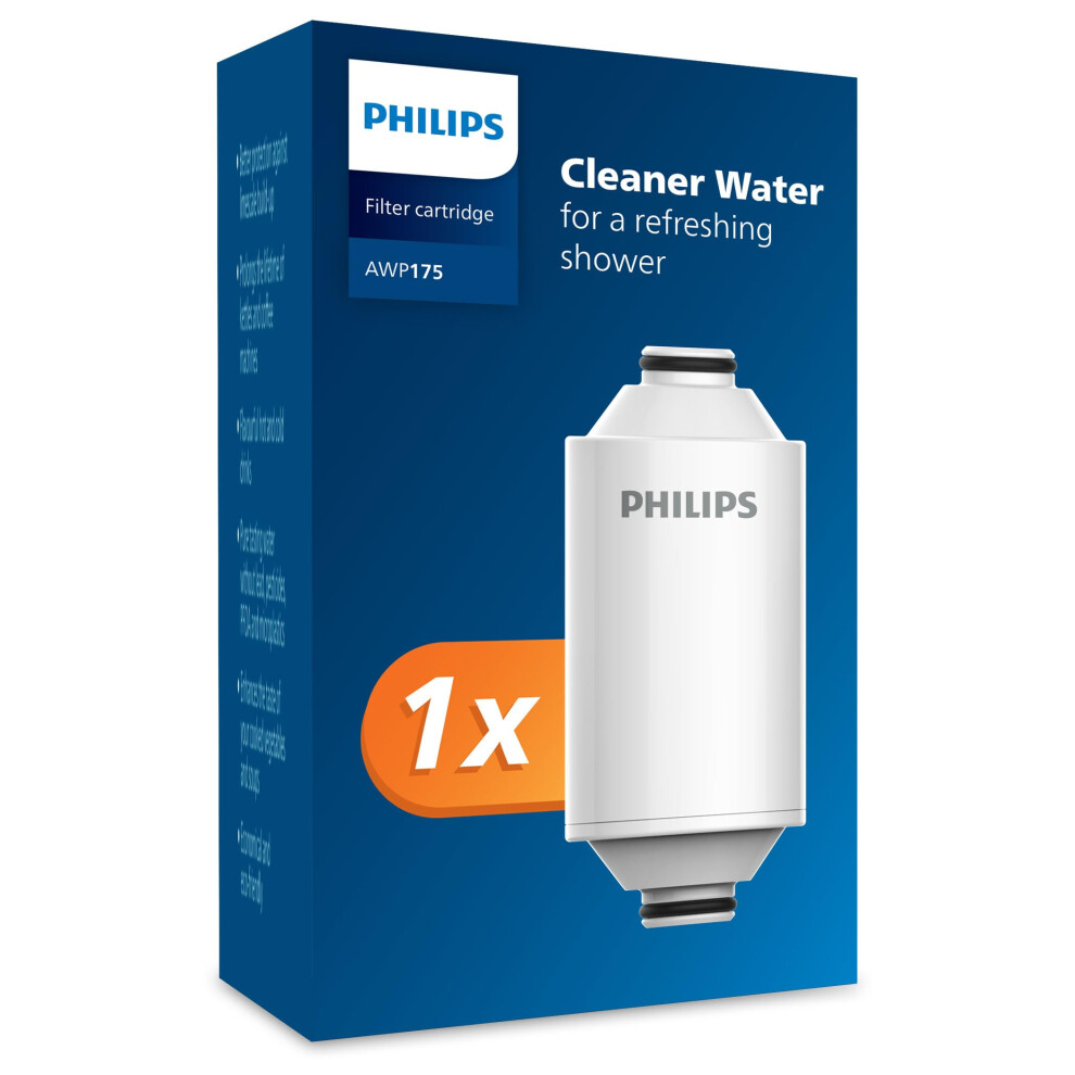 Philips Water - Shower Filter Cartridge, Remove Chlorine and impurities, Filtration Capacity: 50,000 L