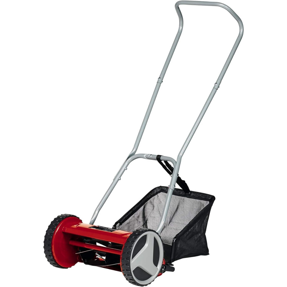 Einhell GC-HM 300 Hand Push Lawnmower -- Manual Lawn-Mower With 30cm Cutting Width, 16L Grass Box, 4 Cutting Height Levels -- Walk-Behind Lawn Mower
