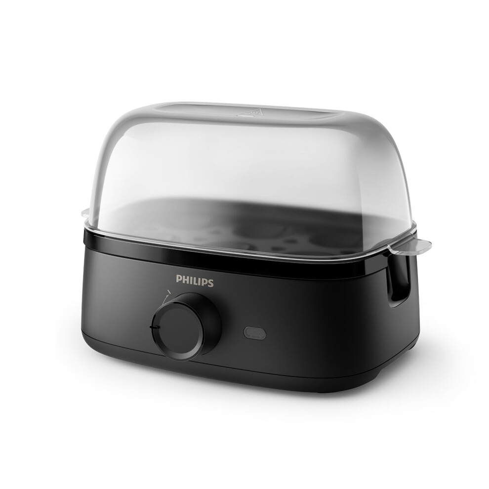 Philips Egg Cooker 3000 Series, Family Size up to 6 Eggs (soft, medium, hard, poached), Easy to clean, Poached Tray & Egg Piercer Accessory, 400W