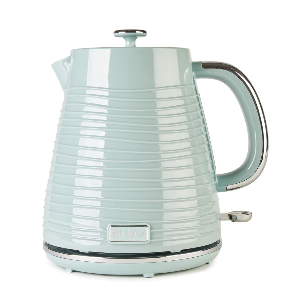 Haden Devon Green Kettle - 1.7L Capacity, BPA-Free - Auto-shutoff & Boil-Dry Protection - Cordless Design - 3000W Fast Boil Kettle - Removable Filter