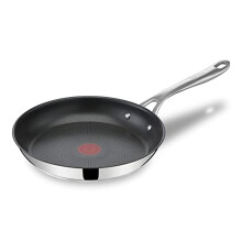Jamie Oliver by Tefal Cook's Direct, Stainless Steel, Non-Stick Frying Pan 24 cm, Induction Compatible, 10-Year Guarantee, Oven Safe
