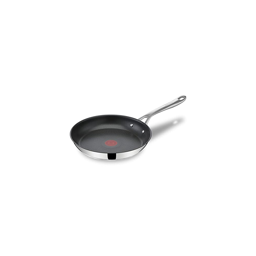 Jamie Oliver by Tefal Cook's Direct, Stainless Steel, Non-Stick Frying Pan 24 cm, Induction Compatible, 10-Year Guarantee, Oven Safe-image-OPC-PGYRRMP-NEW